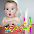 Pikkukuva 7 / 7: Satunnainen väri 20 kpl/setti Playdough-työkalut Lapset Play Dough -työkalusarja Eri muotoisia Playdough-leikkureita Telat