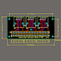 Miniatyrbild 3 av 5: RJ45 Hona Kopplingsplint, Lödfri RJ45 till 8-Pin Fjäderterminal