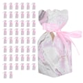 Miniatyrbillede 1 af 8: 50 stk Bryllupsslikæske Emballage Party Favor Box Fødselsdagsgaveæsker med båndPink Marmor