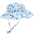 Miniatyrbillede 5 af 8: Hurtigtørrende spandhat unisex baby dreng pige udendørs justerbar strand cap spandhat4# S