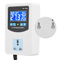 Miniatyrbild 8 av 8: Temperaturregulator Digital Display Mikrodator Intelligent Termostat Switch 2000WEU Plugg 220V