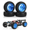 Miniatyrbilde 5 av 8: RC beltehjul blå metall y formet felger hjul for WL A959 A979 A969 1/18 modellbil