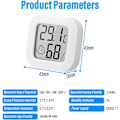 Miniatyrbillede 3 af 5: 3 Stykker Mini Digitalt Indendørs Termometer Hygrometer Fugtighed Temperatur LCD Display Bluetooth Trådløs Sensor Termometer til Hjemmet, Kontoret, Digital Hy