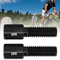 Miniatyrbillede 5 af 8: 10 stk. RC122 Sorte racercykel bagskifter bremsekabel linje tommelfinger shifter justeringsskrue M6