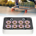 Miniatyrbillede 5 af 8: Bærbart skateboard af aluminiumslegering Udskiftning af rulleskøjtelejer