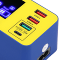 Miniatyrbillede 1 af 8: 8 Port Ladestation 40W Hurtigopladning Multi Port USB Hub Oplader med LCD Digital Display 100‑240V EU-stik