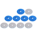 Miniatyrbillede 5 af 8: 10 stk 3 tommer slibeskiver puder pudsning polering diamant til marmor beton sten 50 mesh