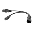 Miniatyrbillede 1 af 8: IEC320 C14 til C19 og C13 Strømledning Enkel IEC 320 C14 til C19 C13 Y Splitter Strømledning 10A 250V 12.6in