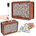 Miniatyrbillede 4 af 5: Kontantboks i træ, sparebøsse i træ, kontantspareboks, kapacitet 1000