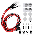 Pikkukuva 6 / 8: LED-kattokattotelineen valot pyöreä lampunvarjostin sopii Traxxas Trx4/SCX10 II 90046 90047 1/10 RC-autoon4LED