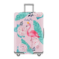 Miniatyrbillede 1 af 5: Pink Flamingos elastisk kuffertbetræk til 26-28 tommer bagage: rejsebeskyttelsestaske