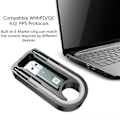 Miniatyrbilde 3 av 5: Kort USB-C til USB-C kabel 40 Gbps, USB 4 kabel for ThunderRate 4 støtter 4K