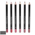 Miniatyrbillede 5 af 8: 6 stk. Lip Liner Professionel vandtæt mat Langvarig Læbeblyant Pigmenteret kosmetik #02