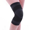 Pikkukuva 1 / 8: 28cm 2 kpl Polven Kompressiohihat Hengityssuojat Musta Nylon Polvituki Juoksuun Treeni Pyöräilyyn M 16cm/6.29in