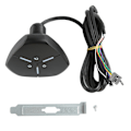Miniatyrbillede 2 af 8: PC Power-knap Dual Power Switch Robust Meget holdbar ABS Desktop Computer Switch til stationær computer