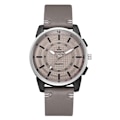 Miniatyrbild 1 av 3: Män Enkel Snygg Quartz Analog PU-läderarmbandsur Business Watch (grå)