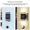 Miniatyrbillede 4 af 5: Solar Væglampe Udendørs Vandtæt Op og Ned Lys Have Dekoration Solar Hjem Ekstern Belysning Varmt Lys 2 stk