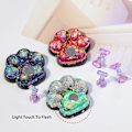 Miniatyrbillede 5 af 7: Katteklo Magnetisk Negleholder Glødende Manicure Praksis Træningsdisplay Stativ Krystalholdere Legering Falske Neglespids Salon DIY Manicure Værktøjer