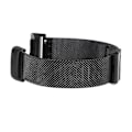 Miniatyrbillede 6 af 8: Ur Metal Mesh Band Smartwatch Justerbar Rustfrit Stålarmbånd Udskiftningsrem til Fitbit Sort
