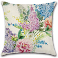 Pikkukuva 4 / 5: Kukkapioni- ja print set pellava cover , 4 - 45 x 45 cm - Ihanteellinen sänkyyn, autoon ja kotisohvaan