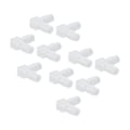 Miniatyrbillede 5 af 8: 10 stk. albueslange modhage plastfitting 90 grader lige modhager ledadapter L form til akvarium 8 mm