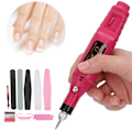 Miniatyrbild 8 av 8: USB Nagelborrpenna Tåseparator Nagelfil Dammborste Nagelbandstrimmer Set