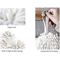 Miniatyrbilde 3 av 5: Mikrofiber Håndklær, 2 Grå, Hvite Chenille Mikrofiber Håndklær Kan Brukes På Kjøkkenet Og Badet, Svært Absorberende Og Tørker Hendene Umiddelbart_SZX