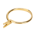 Miniatyrbillede 2 af 8: Blank Ring Base Stål Korte Fire Kløer Udsøgte blanke lette fingerringe Komponenter til gør-det-selv-håndværk Smykkefremstilling af guld