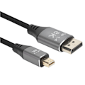 Miniatyrbilde 7 av 8: Versjon 1.4 Mini DP til DP-kabel Toveis gjensidig konvertering for Displayport-linje 4K@144Hz HD-kabel for datamaskiner TV-er projektorer skjermer 2 meter