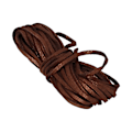 Miniatyrbillede 5 af 8: Fløjlsreb Dobbeltsidet Funklende Nylon til DIY Halskæde og Armbånd 5 Meter (Brun)