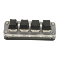 Miniatyrbilde 7 av 8: Programmerbart tastatur USB 4 nøkler Mini bærbart mekanisk tastatur HID DIY programmerbart tastatur RGB OSU spilltastatur