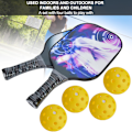 Miniatyrbild 8 av 8: Pickleball-racket i kolfiber, professionell, bärbar, för utomhussporter, optimal bollkontroll