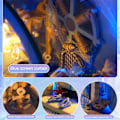 Miniatyrbild 5 av 8: LED DIY Mini Ocean Tunnel Dockhus Kit Miniatyr med Möbler Trä Dockhus Present till Barn Vänner