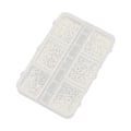Miniatyrbild 4 av 8: Nail Art Bead Hemsalong Utsökt DIY Metal Mini Nail Beads Dekoration för Nail Artist Novice Silver