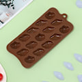 Miniatyrbillede 4 af 5: Silikon Chokoladeform Sæt af 4 Non-stick 15 Hul Skalleform Fødevarekvalitet Slik Geleform