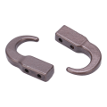 Pikkukuva 2 / 8: 2 set RC metallisimulaatioperävaunukoukku sinkkiseoksesta vetokoukku SCX10 1/10 RC-kiipeilyautolle Titanium Color