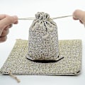 Miniatyrbillede 1 af 3: Lille Burlap Jute Gaveposer Pakke til Bryllupsgaver - Sæt med 10