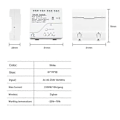 Miniatyrbilde 1 av 5: 4CH Tuya Zigbee Smart Switch Module+Fjernkontroll 85-250V Relé Smart Home