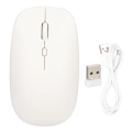 Miniatyrbillede 1 af 8: Trådløs mus 2.4G Dual Mode Ultratynd Silent 3 Speed ​​Justerbar DPI trådløs mus til bærbar computer Tablet Hvid