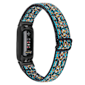 Miniatyrbillede 1 af 5: Fitbit Inspire 3 Nylon Flettet Elastisk Solo Loop Sport Rem Sort - 44