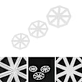 Miniatyrbilde 1 av 8: 3 stk/sett Bunting Flaggskjærere Kakedekorasjonsform Sjokoladefondantform DIY Tool