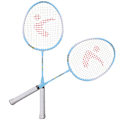 Miniatyrbild 3 av 8: Ett par Aluminiumlegering Tecknad Barn Badmintonracket Utomhussport Fritid ToyBlue