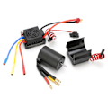 Pikkukuva 5 / 8: 3650 3900KV vedenpitävä 4-napainen harjaton moottori 60A ESC jäähdytyslevy yhdistelmäsetti 1/10 RC-autoon