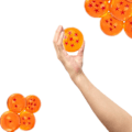 Miniatyrbillede 3 af 5: Dragon Ball samleobjektsæt med 1-7 stjerner akryl i æske - 4,3 cm diameter