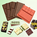 Miniatyrbillede 3 af 5: Chokoladeform Stor Silikone Chokoladeform til Fyldt Bar Let at Bruge Fødevaregodkendt Tyk Form til Chokoladebarer Nødde E