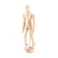 Miniatyrbillede 5 af 8: Kunstklasse træfigur mandlig dukke mannequin træ bevægelig model display håndværk 5,5 tommer
