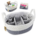 Miniatyrbillede 4 af 5: Bærbar Babyble Caddy Organizer - Børnehaveopbevaringsbeholder til bleer, servietter og toiletartikler - Praktisk morsgave