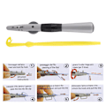 Miniatyrbild 5 av 8: Manuell fiskekrok Tier Line Tying Tool med Sub line Single Hook Fast Knot Tyer Tools