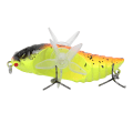 Pikkukuva 3 / 8: Kova kalaviehe Bionic Cicada Shape -kalastussyötti pyörivillä pyörteillä Potkuri Treble Hook 7,5 cmY238-4