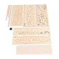 Miniatyrbild 7 av 8: Modellfartyg 1/100 skala färdighetsutveckling trä interaktiv montering båtmodell kit för barn vuxna DIY